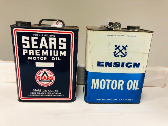 Pair Of Two Gallon Oil Cans