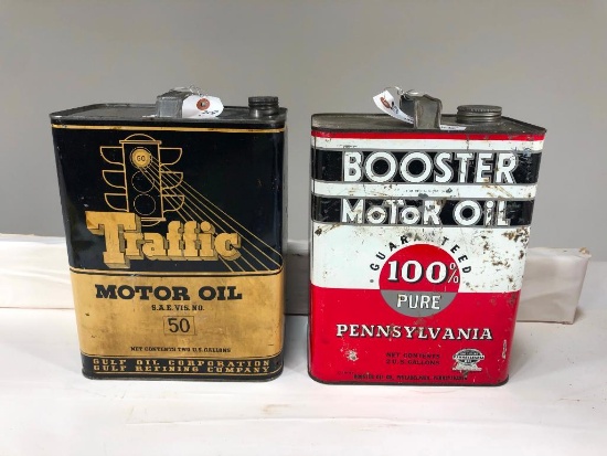 Pair Of Two Gallon Oil Cans