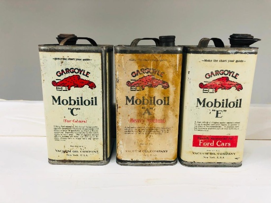 Lot Of 3 various Gargoyle One Gallon Cans