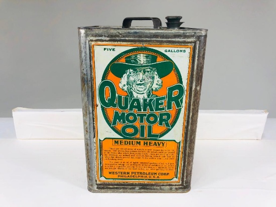 Early Quaker/Penn City 5 Gallon Oil Can