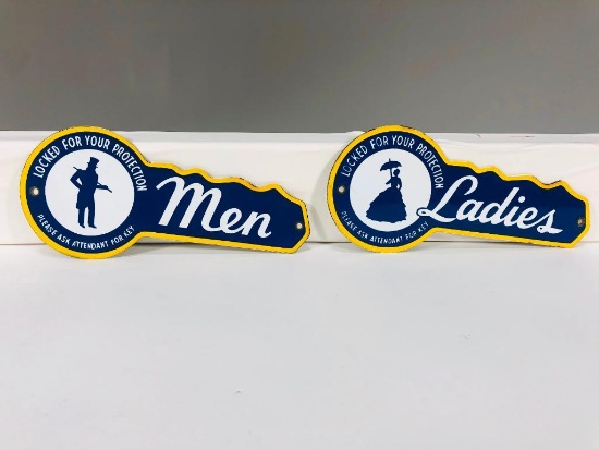 Sunoco Mens & Ladies Restroom Signs