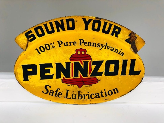 DST Pennzoil Rack Sign
