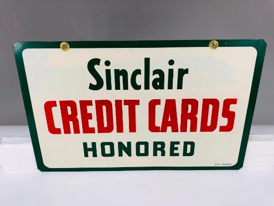 DST Sinclair Credit Cards Sign