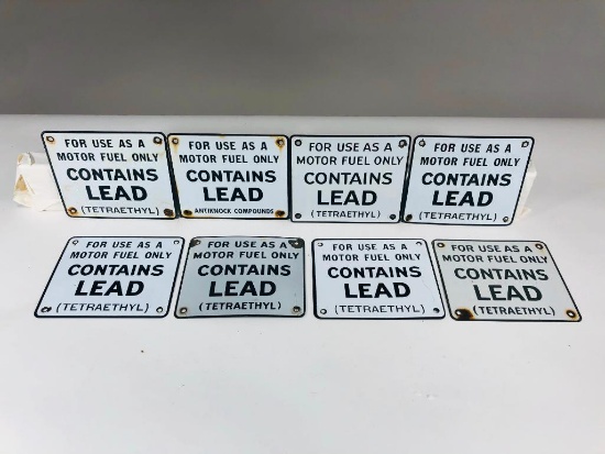 Lot Of 8 Contains Lead Porcelain Plates