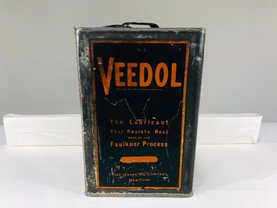 Early Veedol 5 Gallon Oil Can
