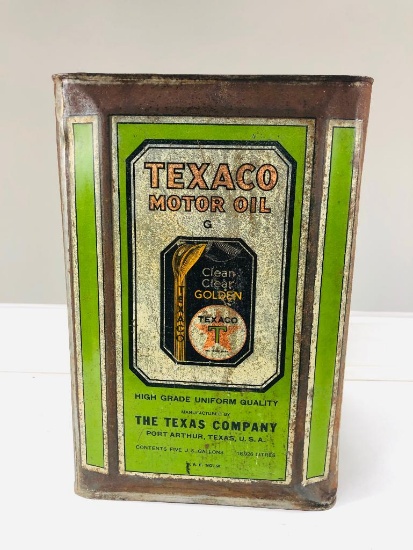 Texaco Motor Oil Can
