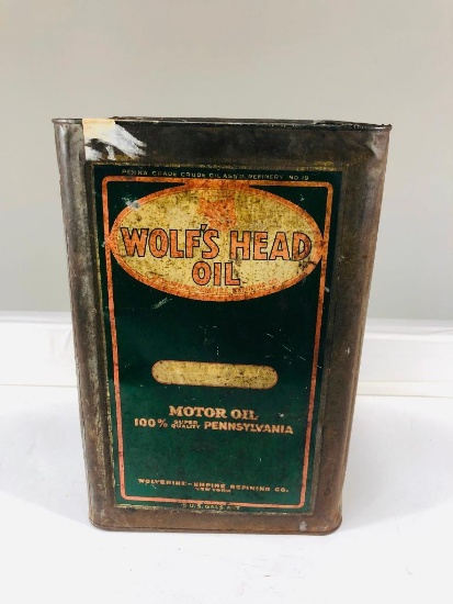 Wolf's Head Oil Can