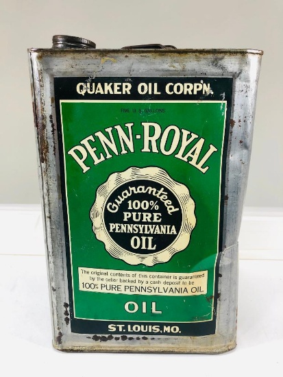 Penn-Royal Motor Oil Can