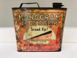 Early Monogram Oil Can