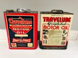 Pair Of Travelene Two Gallon Oil Cans