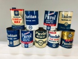 Lot Of 9 Various Pure Cans