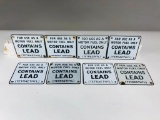 Lot Of 8 Contains Lead Porcelain Plates