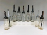 Lot Of 9 Various Oil Bottles