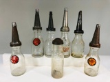 Lot Of 7 Various Oil Bottles