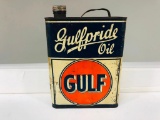 Early Gulf 1 Gallon Oil Can