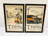 Lot Of 2 Tydol Gasoline Tales Of The Road Ads
