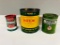 Lot Of 3 Grease Cans 1-2-5 lbs