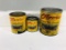 Lot Of 3 Effecto Enamel And Leather Dressing Cans