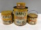 Lot Of 4 Various Enarco Grease Cans