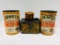 Lot Of 4 Various Enarco Oil Cans