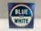 Blue & White Truck Stop Sign