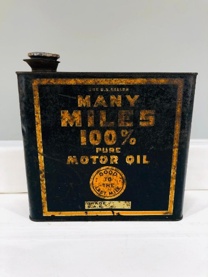 Many Miles One Gallon Oil Can