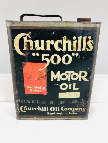 Churchill's 500 One Gallon Oil Can