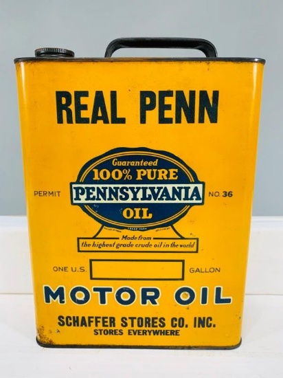 Real Penn One Gallon Oil Can