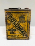 Colonial Motor Oil Can