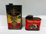 Two Early Oil Cans