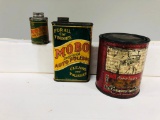 Lot Of 3 early Auto Tins