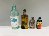 Lot Of 4 Early Auto Bottles