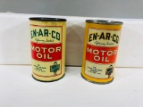 Lot Of 2 Enarco Oil Can Banks