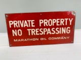 SST Marathon No Trespassing Sign