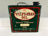 Early Wolf's Head One Gallon Oil Can