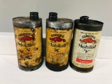 Lot Of 3 Early Gargoyle Quart Oil Cans