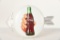 Coca Cola Button With Bottle Decal & Arrow