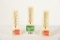 Lot Of 3 Coca Cola & Sprite Plastic Thermometers