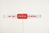 Porcelain Ice Cold In Bottles Coca Cola Door Push