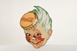 Hand Painted Coca Cola Sprite Boy Head Sign