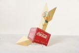 Coca Cola Masonite Arrow With Sprite Boy