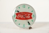 Round Coca Cola Fishtail Light Up Clock