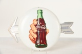 Coca Cola Button With Bottle Decal & Arrow