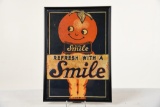 Smile Orange Drink Sign