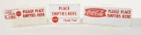 Lot Of 3 Various Place Your Empties Here Coca Cola Signs