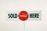 Coca Cola Sold Here Sled Sign
