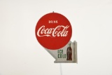 Ice Cold Coca Cola Flange Sign
