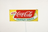 Coca Cola Fountain Service Sign