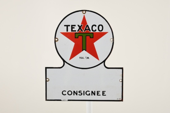 Texaco Consignee Keyhole Sign