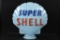 Super Shell Gas Pump Globe